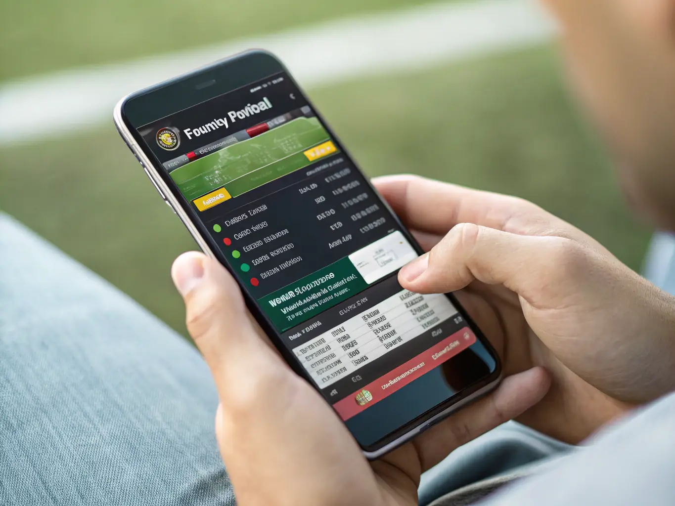 A dynamic image showcasing the AYXSPORTS app interface on a smartphone, displaying real-time scores and live game updates for a basketball match. The interface is clean and user-friendly, emphasizing the app's accessibility and immediate information delivery.